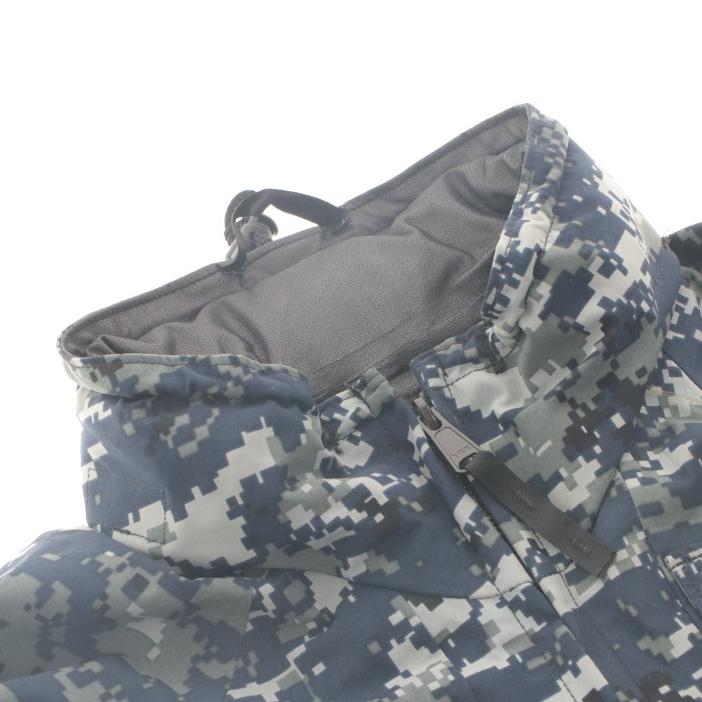 ■ US Navy US ECWCS Gore-Tex Working Parka Long Sleeve Outer Manufacturing/VALLEY APPAREL LLC Camouflage Pattern Men's S Navy, Gray