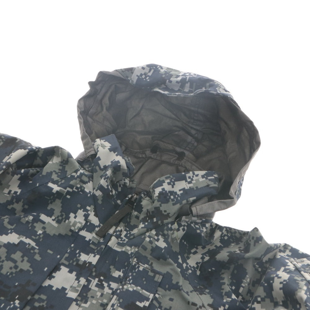 ■ US Navy US ECWCS Gore-Tex Working Parka Long Sleeve Outer Manufacturing/VALLEY APPAREL LLC Camouflage Pattern Men's S Navy, Gray