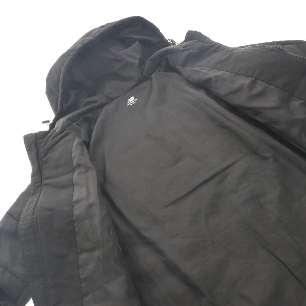 ■ NB New Balance Down Jacket Hoodie Long Sleeve Outerwear JMJL6919 Padded Hooded Hoodie Plain Zip-up Men's M Black