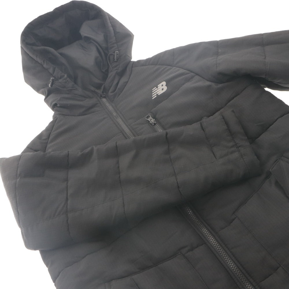 ■ NB New Balance Down Jacket Hoodie Long Sleeve Outerwear JMJL6919 Padded Hooded Hoodie Plain Zip-up Men's M Black