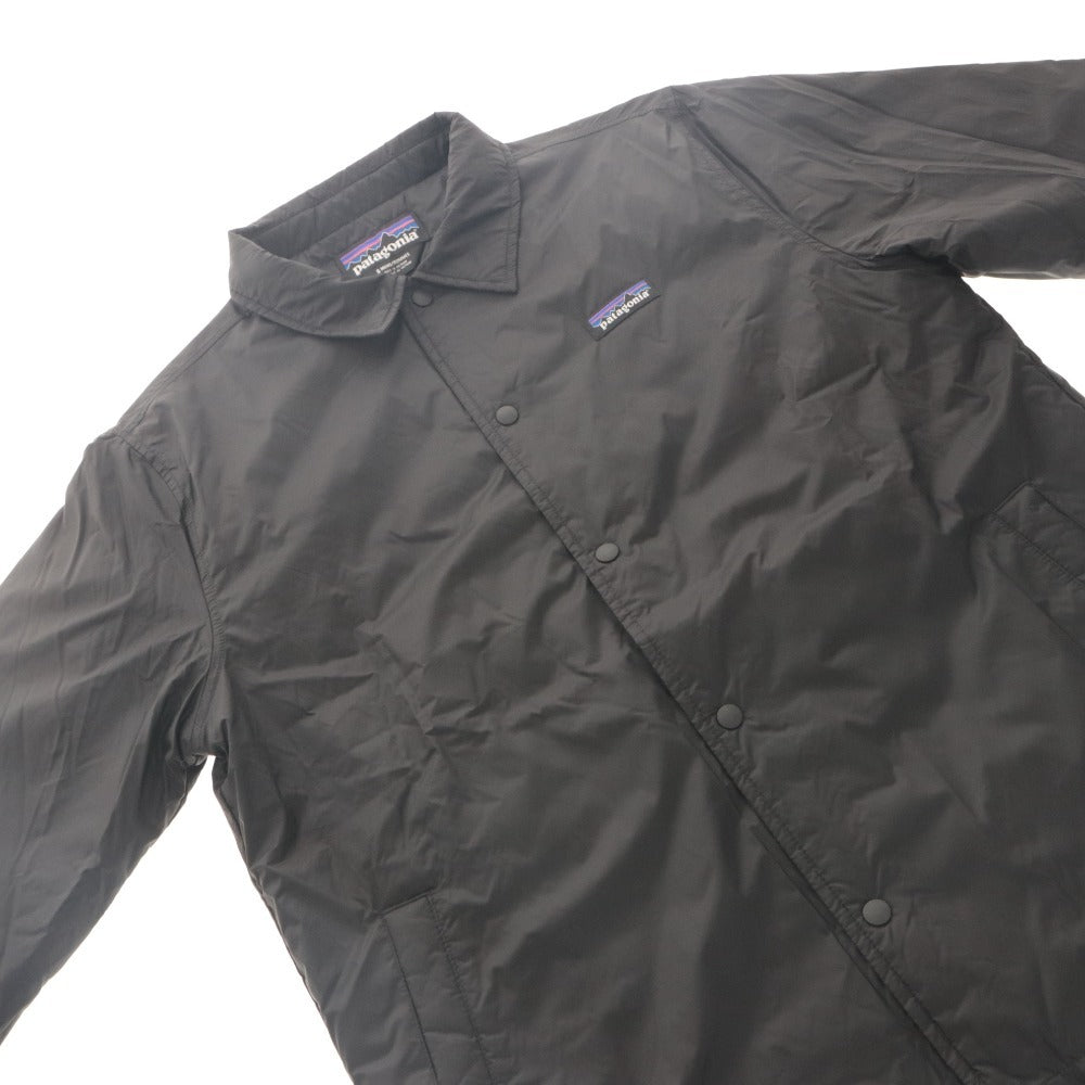 ■ patagonia WORN WEAR Coach Jacket Jumper Long Sleeve Outerwear Recycled Nylon Cold Weather Gear Men's S Black