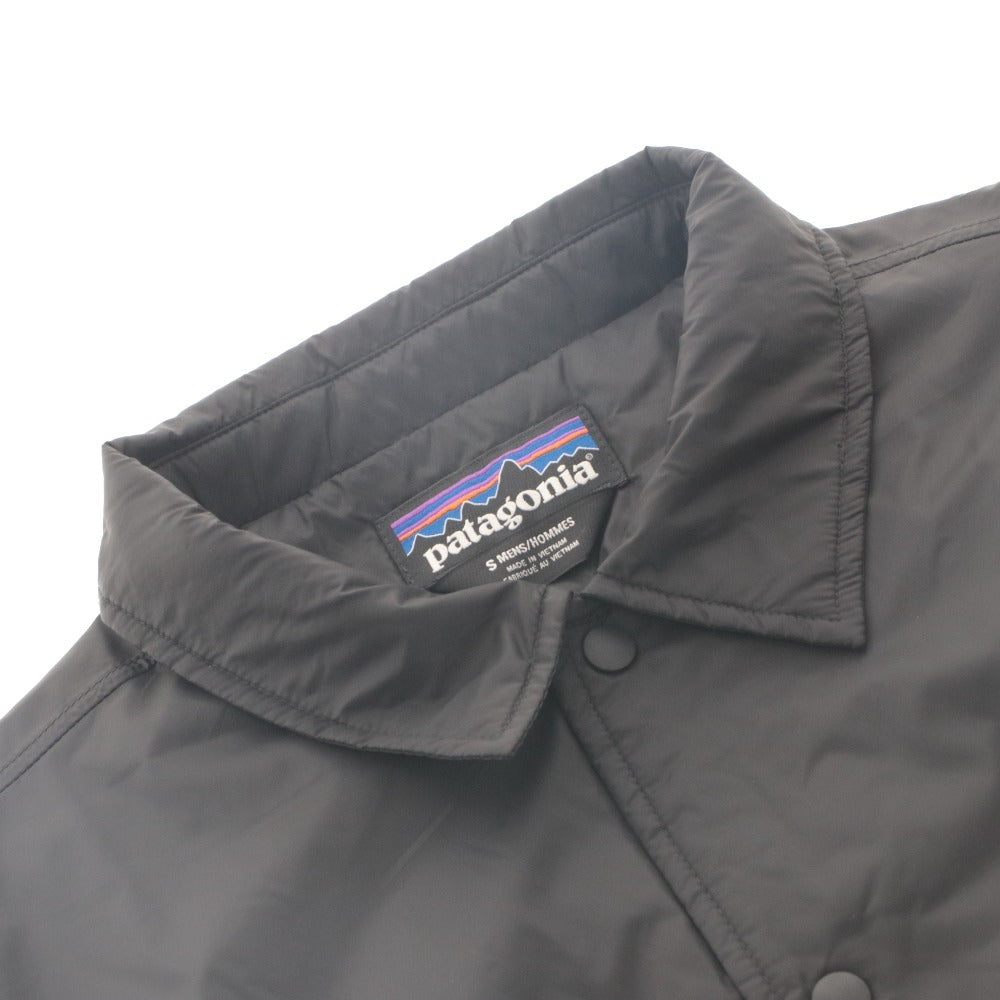 ■ patagonia WORN WEAR Coach Jacket Jumper Long Sleeve Outerwear Recycled Nylon Cold Weather Gear Men's S Black