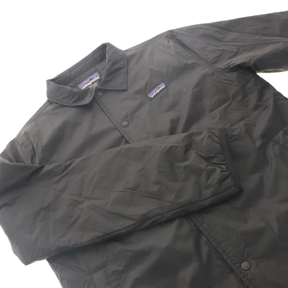 ■ patagonia WORN WEAR Coach Jacket Jumper Long Sleeve Outerwear Recycled Nylon Cold Weather Gear Men's S Black