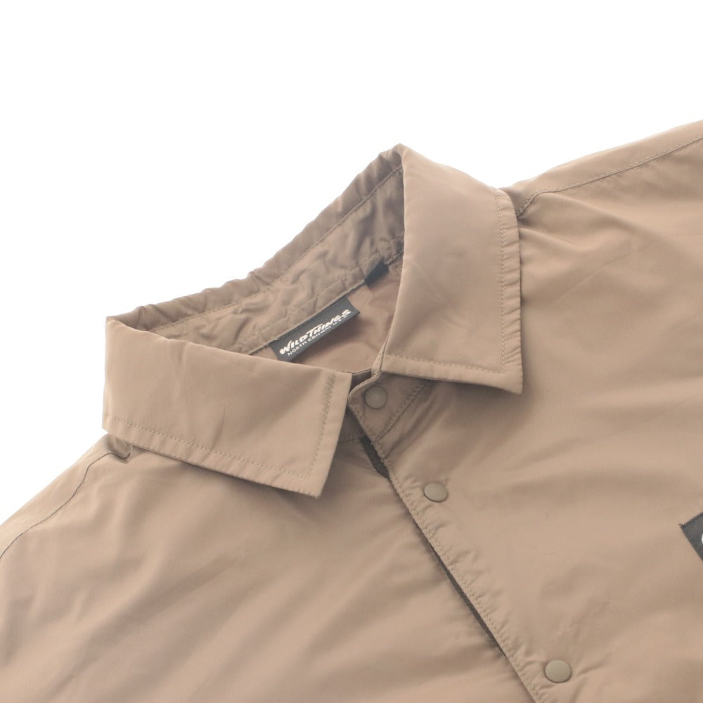 ■ WILD THINGS TAUPE Coach Jacket Jumper Long Sleeve Outer PERTEX QUANTUM Nylon Military Outdoor Men's S Beige-ish