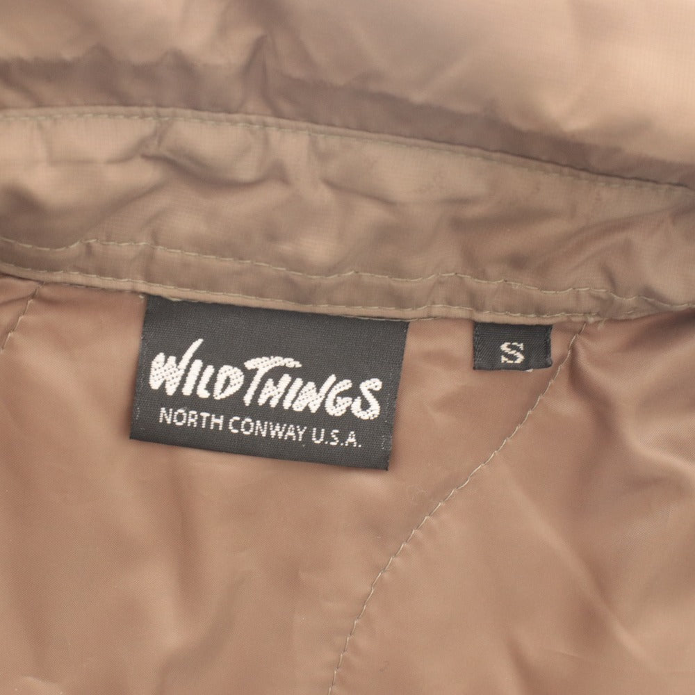 ■ WILD THINGS TAUPE Coach Jacket Jumper Long Sleeve Outer PERTEX QUANTUM Nylon Military Outdoor Men's S Beige-ish