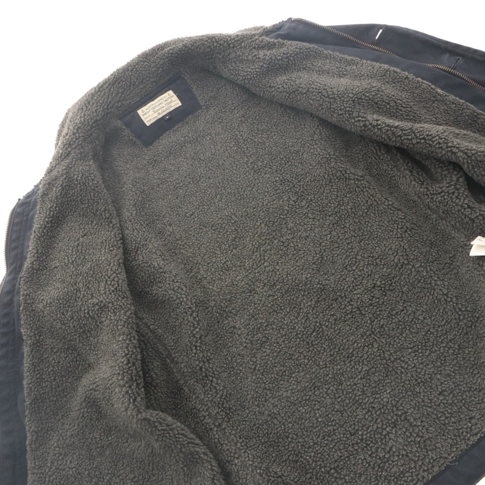 ■ BEAMS HEART USN N-1 Deck Jacket Long Sleeve Outerwear US Navy Cold Weather Motif Applique Logo Zip-up Men's S Navy