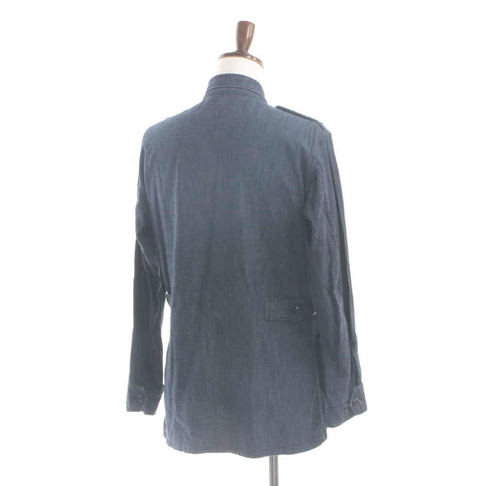 ■ BONCOURA Denim Jacket JUNGLE FATIGUE G-Jean Long Sleeve Outerwear Military US Army Combat Uniform Base Men's 38 (M~L equivalent) Navy