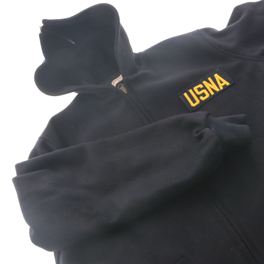 ■ Backers USNA Design Cadet Coat Hoodie Long Sleeve Outerwear Hooded Zip-up Appliqué Military Men's M Dark Navy