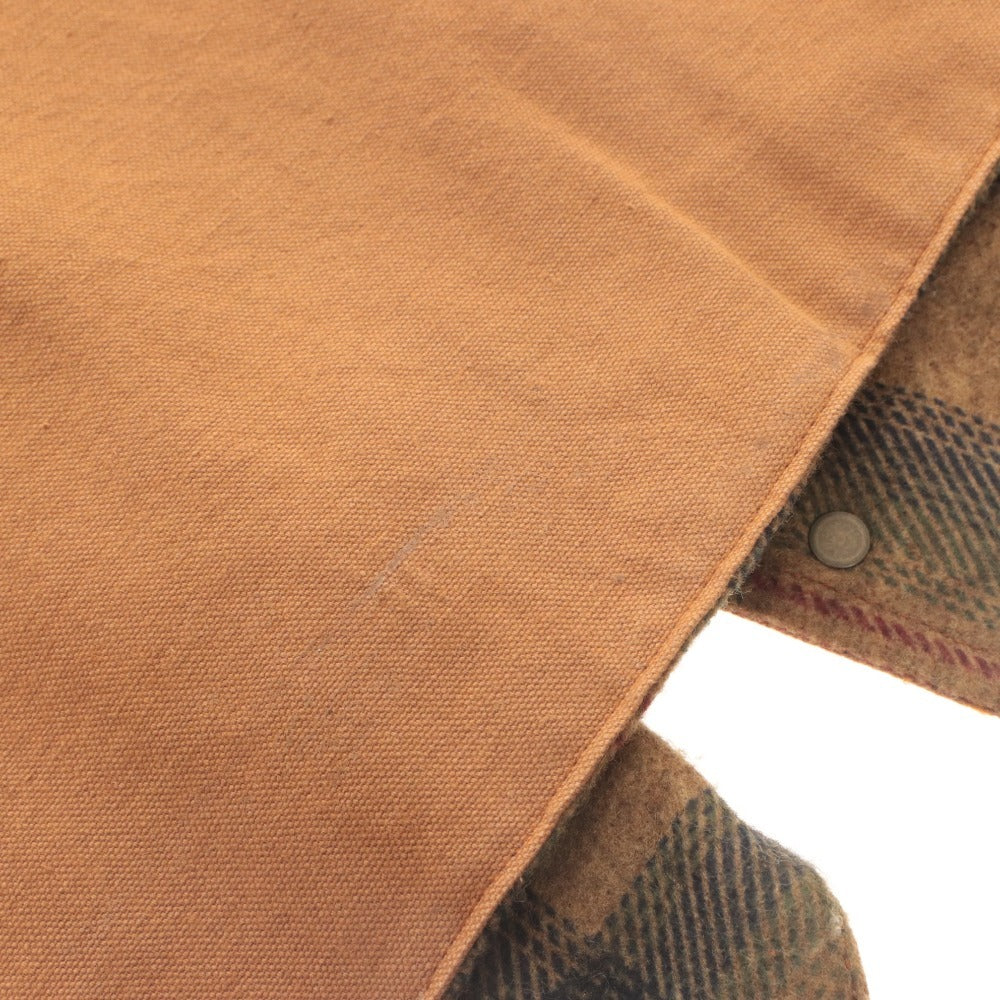 ■ Schaefer Outfitter Western Work Vest Jacket Outerwear Mid-Layer Collar Zip-up Made in U.S.A. Men's S Light Brown