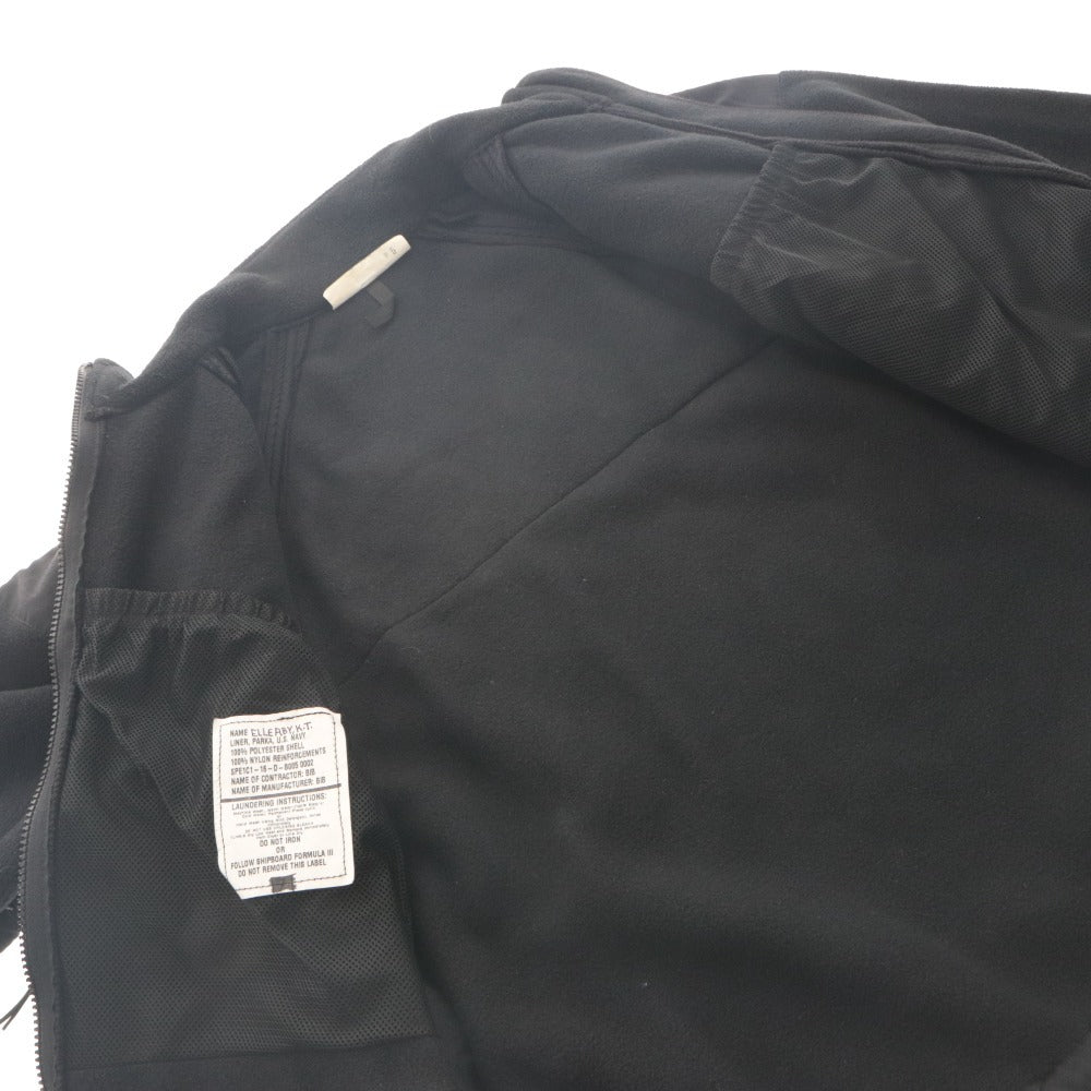 ■ U.S. NAVY U.S. Navy Authentic Fleece Liner Jacket by BIB Co., 2016, Long Sleeve Outerwear, Zip-Up, Men's S-XXS, Black