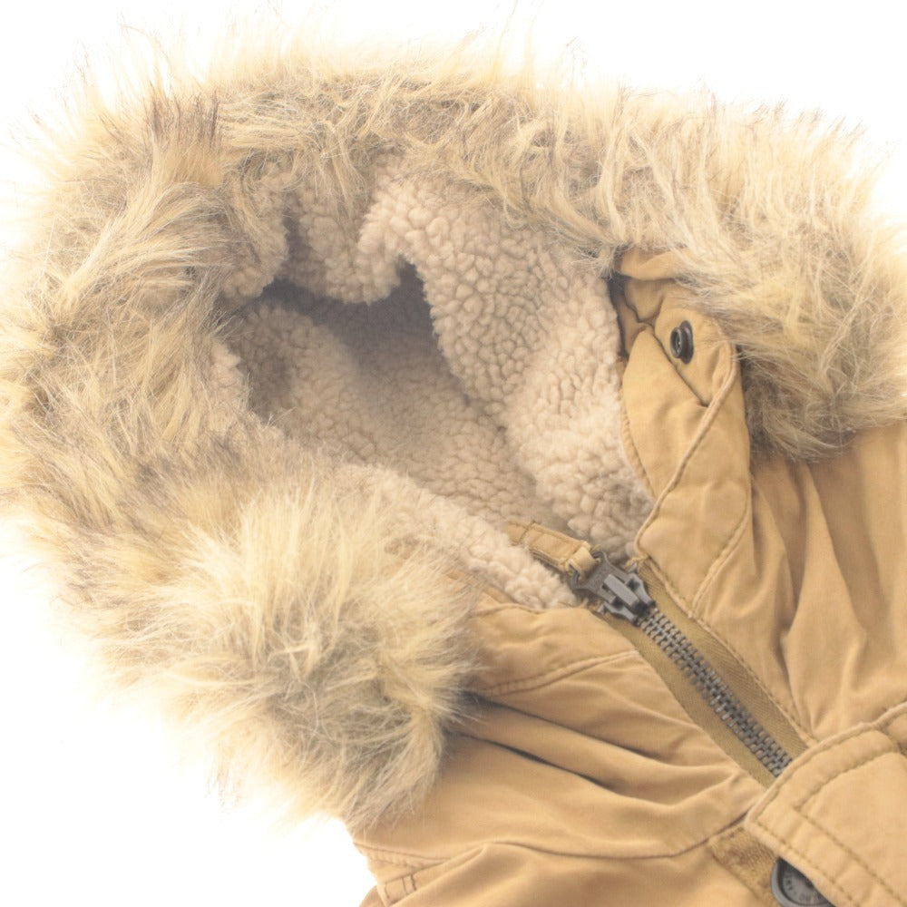 ■ American Eagle Outfitters Mod Coat Military Jacket Long Sleeve Outerwear Hooded Zip-up Men's US/XS Beige