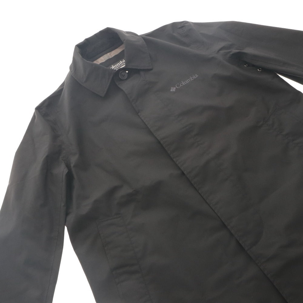 ■ Columbia Tangent Jacket Raincoat Long Sleeve Outerwear PM3943 Waterproof Rain Gear Casual Men's S Black with Pouch