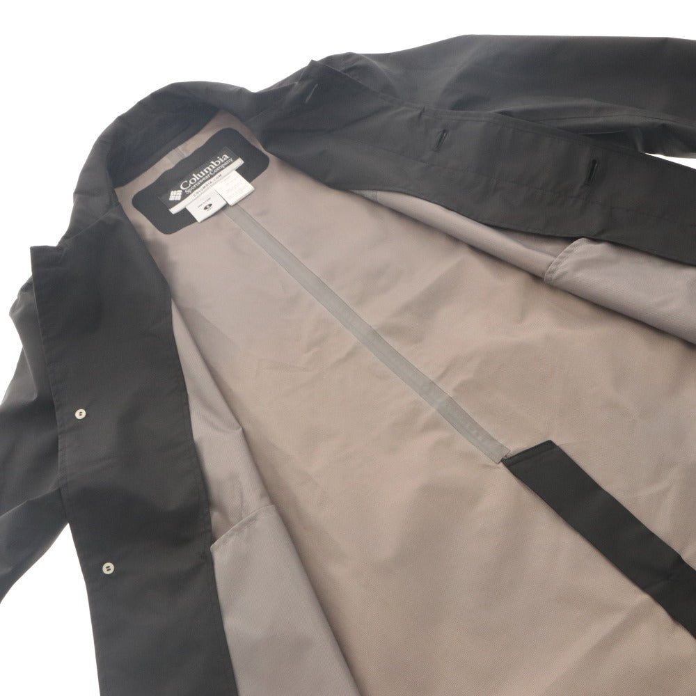 ■ Columbia Tangent Jacket Raincoat Long Sleeve Outerwear PM3943 Waterproof Rain Gear Casual Men's S Black with Pouch