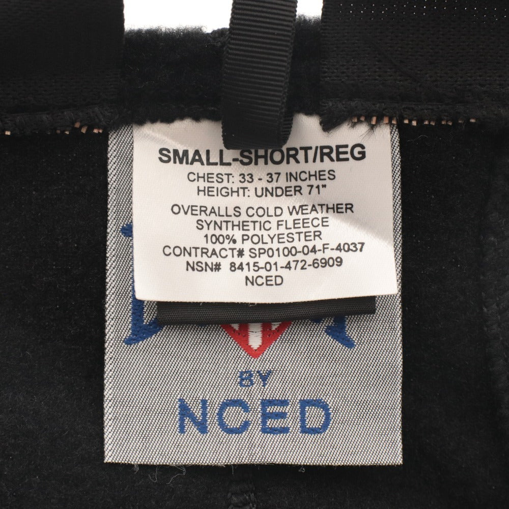 ■ US/US Military Genuine ECWCS GEN2 Fleece Overalls Cold Weather Synthetic Liner Outer Men's S-S/R (approx. 180cm/5'11" or less) Black Unused