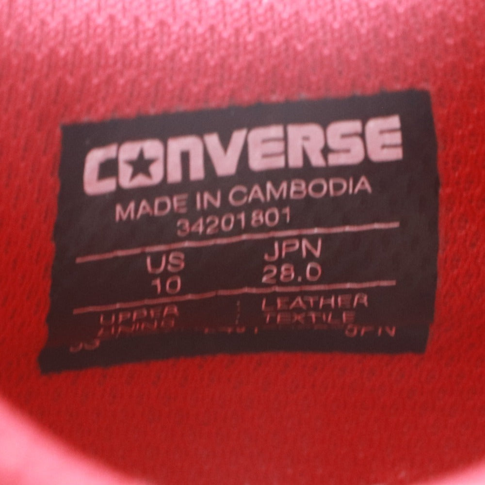 ■ CONVERSE コンバース スニーカー 靴 WEAPON CC OX ホワイト/ダークレッド 34201801 ローカット カジュアル メンズ 28cm 箱付き 未使用