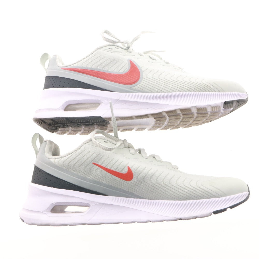 ■ ナイキ スニーカー 靴 AIR MAX NUAXIS エアマックス FD4329-006 ライトシルバー/ピカンテレッド/ホワイト メンズ 29cm 箱付き