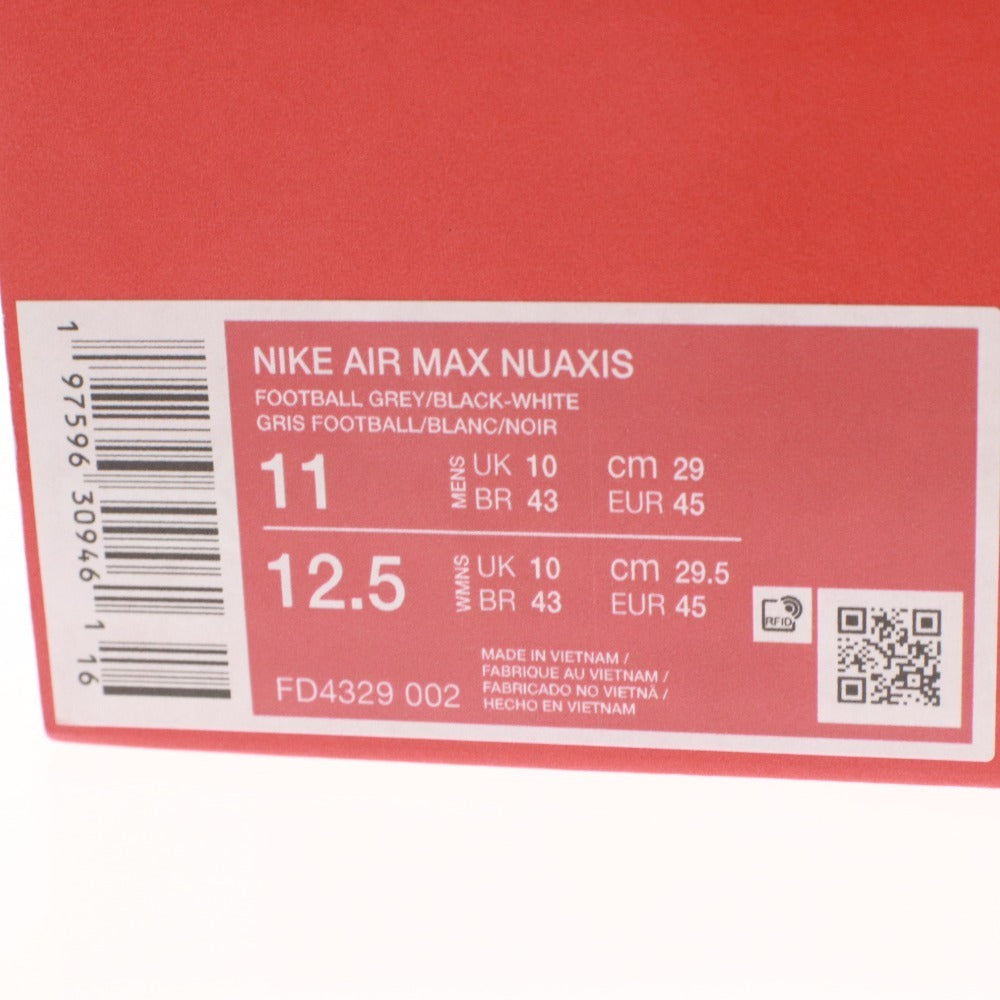 ■ ナイキ スニーカー 靴 AIR MAX NUAXIS エアマックス FD4329-006 ライトシルバー/ピカンテレッド/ホワイト メンズ 29cm 箱付き