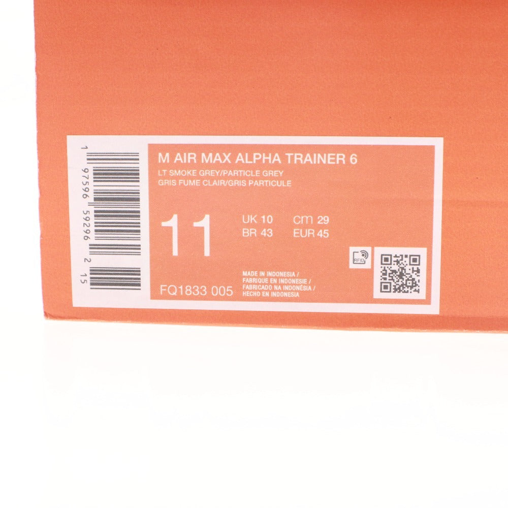 ■ ナイキ スニーカー 靴 M AIR MAX ALPHA TRAINER 6 エアマックス グレー系/インフラレッド/白黒 FQ1833-005 メンズ 29cm 箱付き 未使用