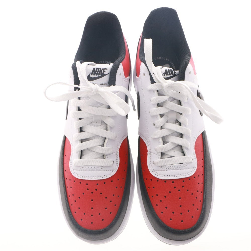 ■ ナイキ スニーカー 靴 COURT VISION LO ユニバーシティレッド/ホワイト/ブラック IO9112-657 ローカット メンズ 29cm 箱付き 未使用