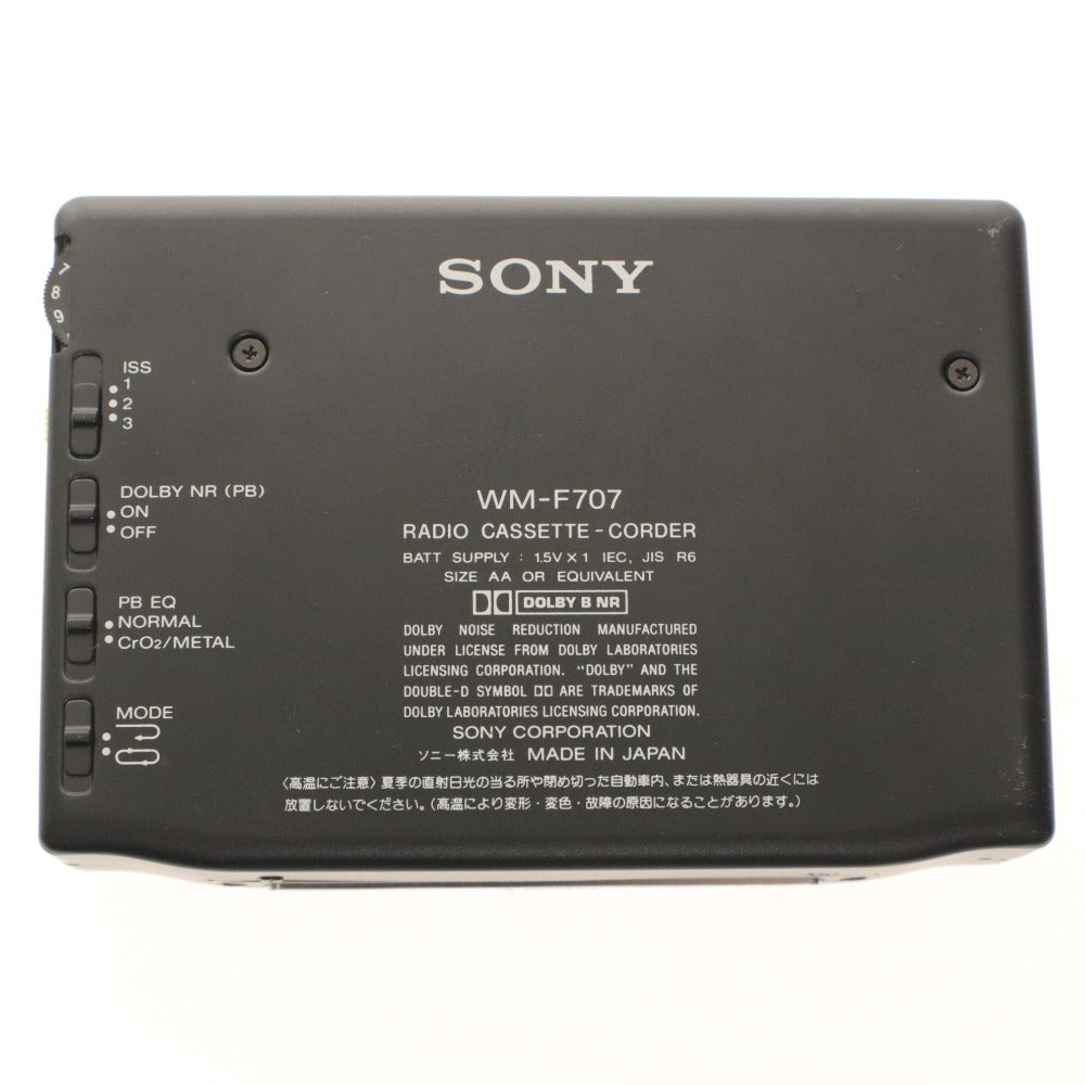 ■ SONY ソニー カセットウォークマン レコーディングウォークマン WM-F707 ステレオ録音 箱 付属品付き