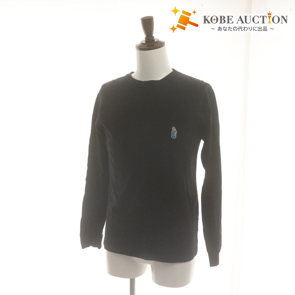 ■ XLARGE Long Sleeve T-Shirt Crew Neck Spray Can Logo Print Cotton Men's S Black
