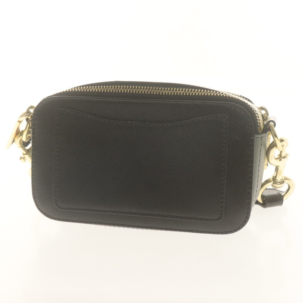 ■ MARC JACOBS マークジェイコブス ショルダーバッグ 鞄 スナップショット レザー レディース ブラック ホワイト ピンク