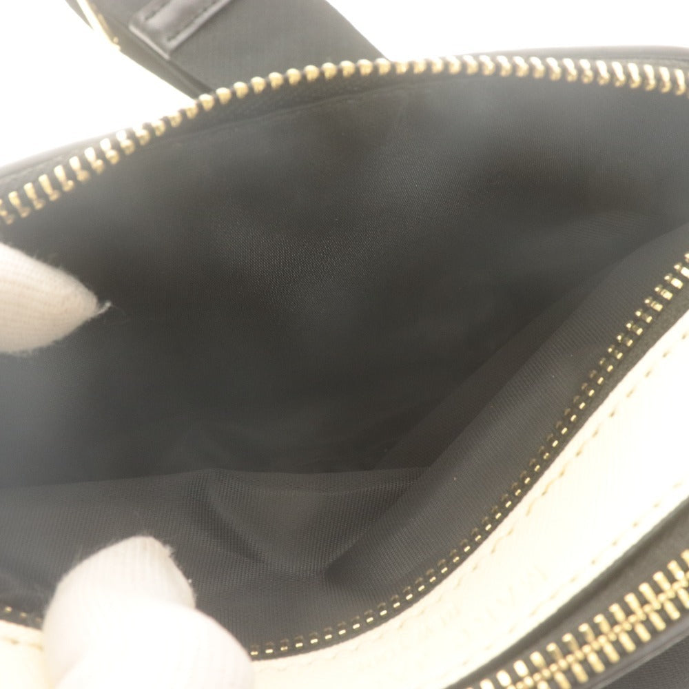 ■ MARC JACOBS マークジェイコブス ショルダーバッグ 鞄 スナップショット レザー レディース ブラック ホワイト ピンク