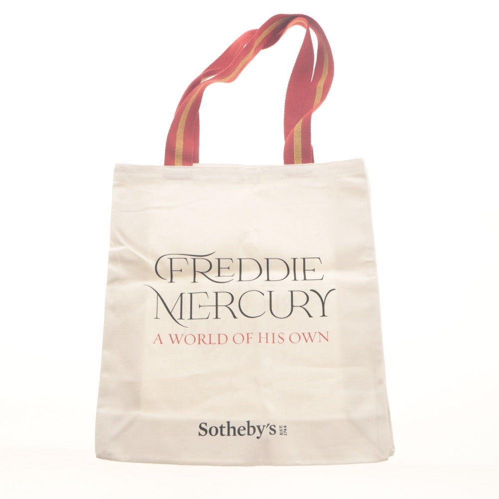 ■ Sotheby's Freddie Mercury Tote Bag Limited London England A World Of His Own Unused With Exhibition Guide