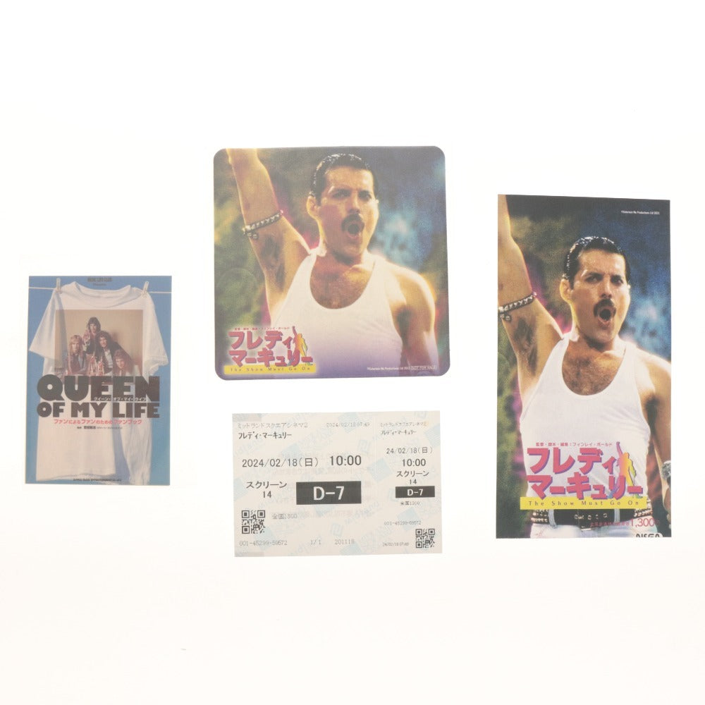 ■ Queen Tote Bag Clear File Freddie Mercury QUEEN ROCK MONTREAL IMAX Screening Movie Theater Exclusive Goods With Accessories Unopened Items Included