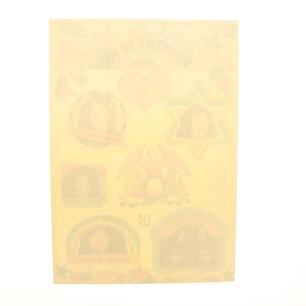 ■ Queen Japan Tour Commemorative Sticker File Postcard Lot Freddie Mercury Warner Pioneer Seal Unused