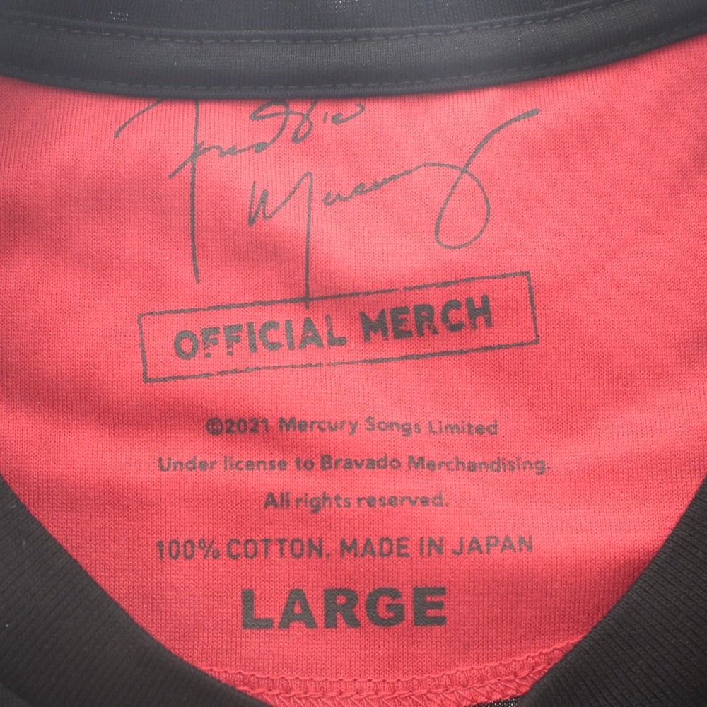 ■ Queen Freddie Mercury Official T-Shirt Long-Sleeve Cut & Sewn QUEEN Official Tokyo Limited Men's L Black Unused
