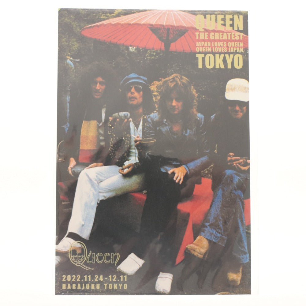 ■ Queen Poster Postcard Button Badges 8 Piece Set Freddie Mercury Goods Band Rock Retro Long-term Storage