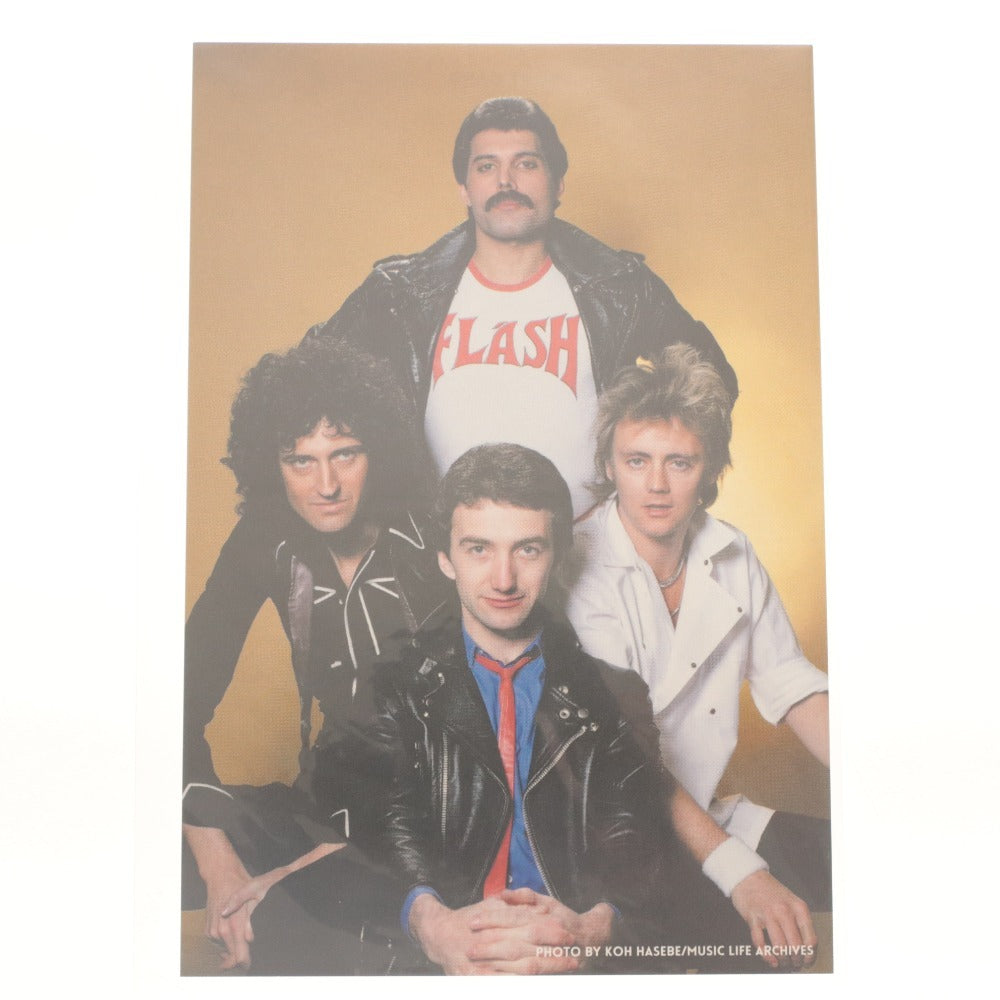■ Queen Poster Postcard Button Badges 8 Piece Set Freddie Mercury Goods Band Rock Retro Long-term Storage
