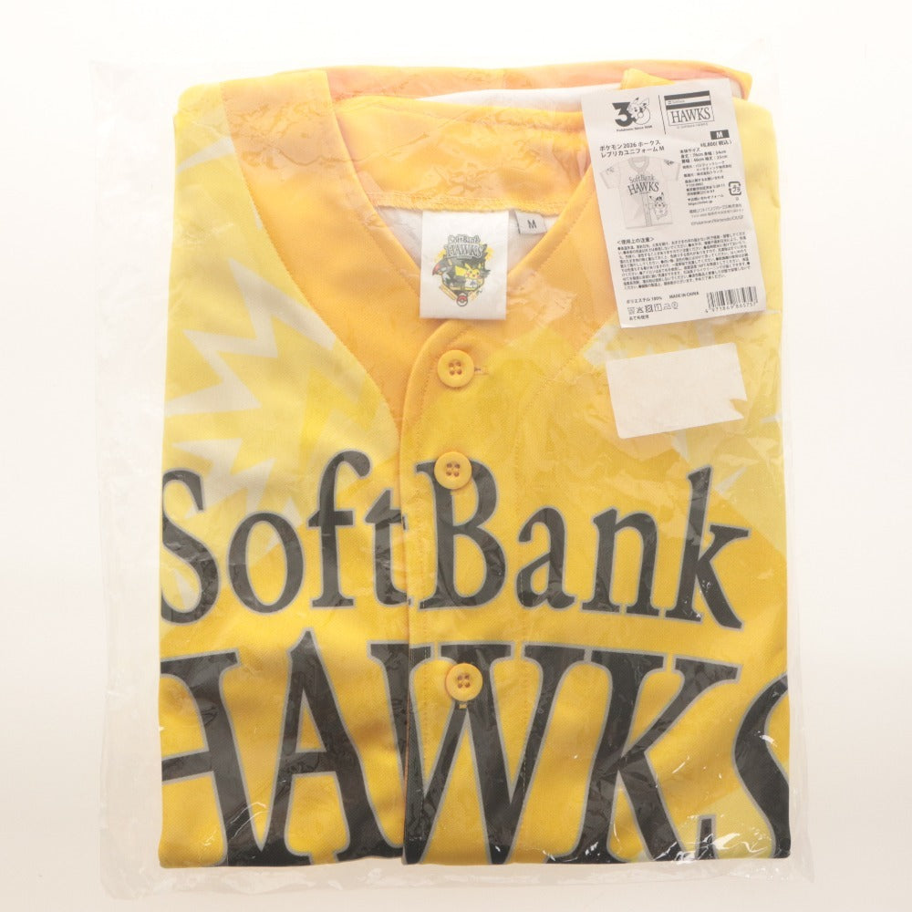 ■ 福岡ソフトバンクホークス ポケモンコラボ ユニフォーム タオル 3点セット まとめ売り メンズ レディース M イエロー系 未開封 未使用