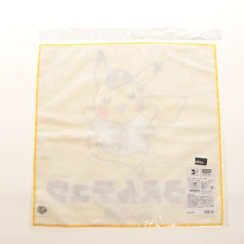 ■ 福岡ソフトバンクホークス ポケモンコラボ ユニフォーム タオル 3点セット まとめ売り メンズ レディース M イエロー系 未開封 未使用