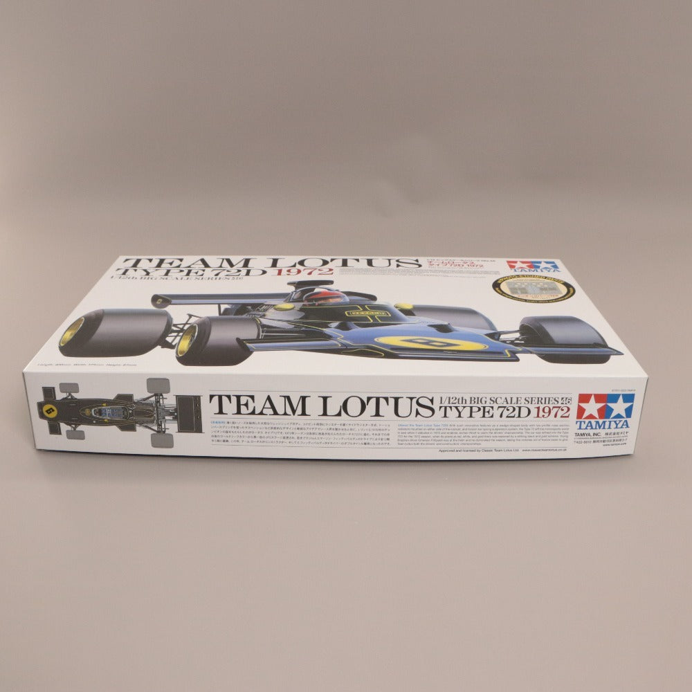■ TAMIYA Plastic Model 1/12 Big Scale Series No.46 Team Lotus Type 72D 1972 Assembly Kit New Unopened Boxed