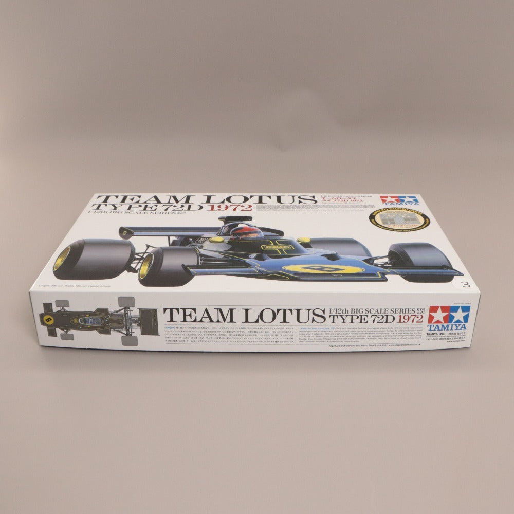 ■ TAMIYA タミヤ プラモデル 1/12 ビッグスケールシリーズ No.46 チームロータス タイプ72D 1972 組み立てキット 新品 未開封 箱付き
