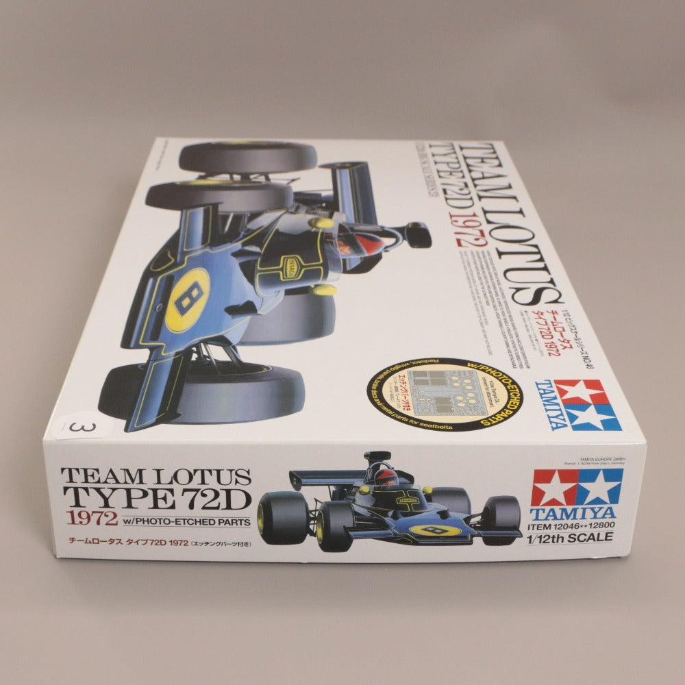 ■ TAMIYA タミヤ プラモデル 1/12 ビッグスケールシリーズ No.46 チームロータス タイプ72D 1972 組み立てキット 新品 未開封 箱付き