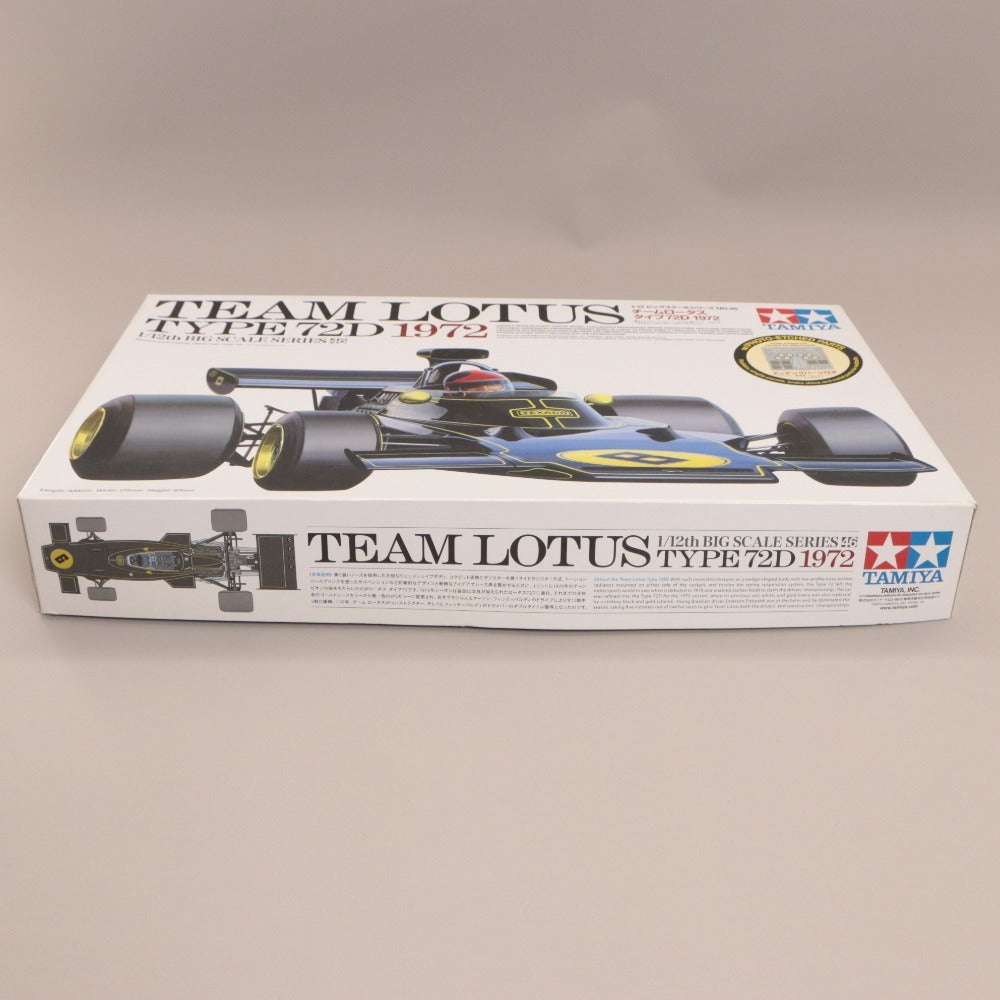 ■ TAMIYA Plastic Model 1/12 Big Scale Series No.46 Team Lotus Type 72D 1972 Assembly Kit New Unopened Boxed