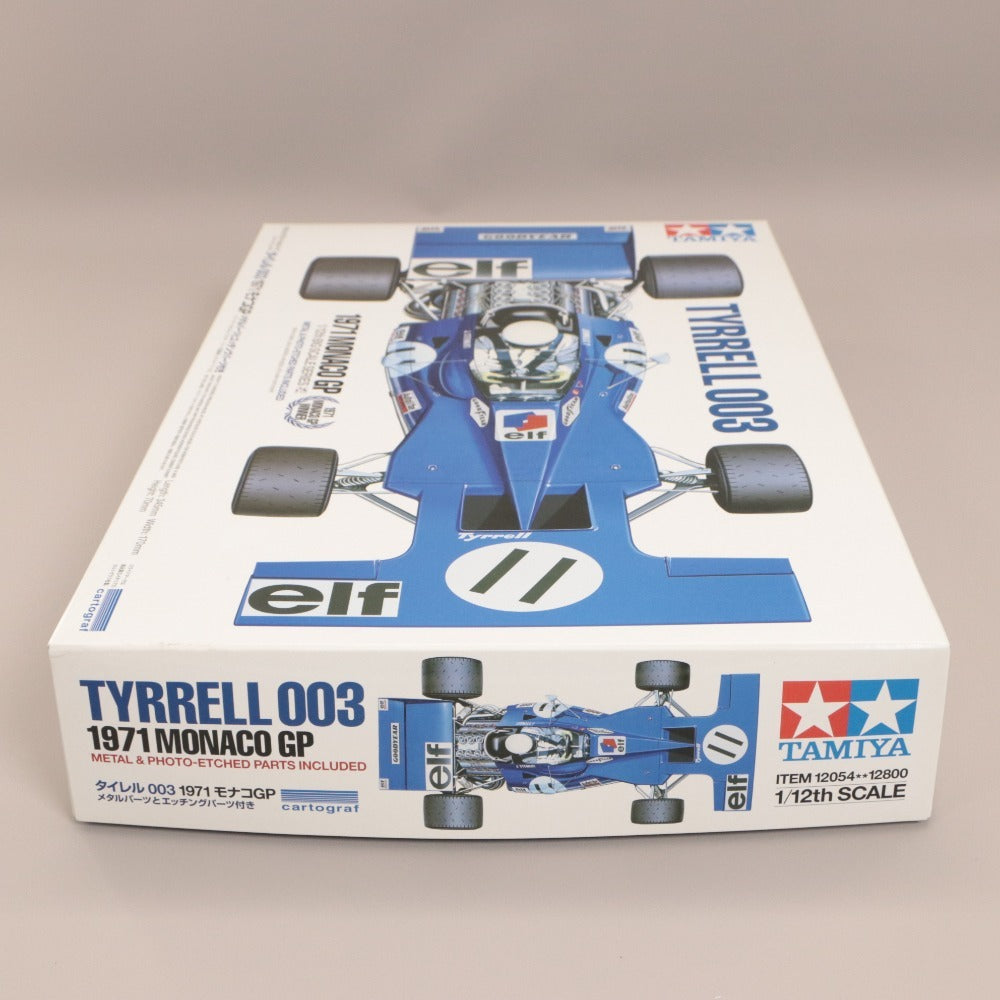 ■ TAMIYA タミヤ プラモデル 1/12 ビッグスケールシリーズ No.54 タイレル 003 1971 モナコGP 組み立てキット 新品 未開封 箱付き