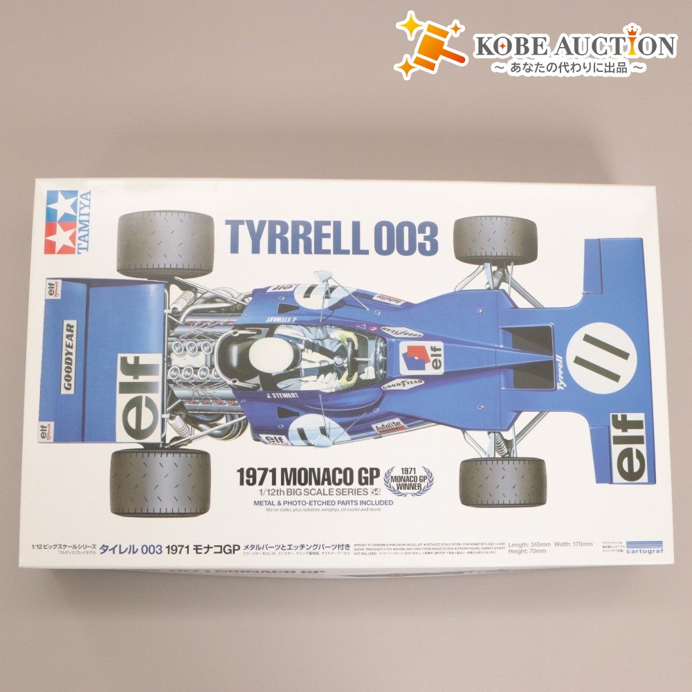 ■ TAMIYA Tamiya Plastic Model 1/12 Big Scale Series No. 54 Tyrrell 003 1971 Monaco GP Assembly Kit New Unopened Boxed