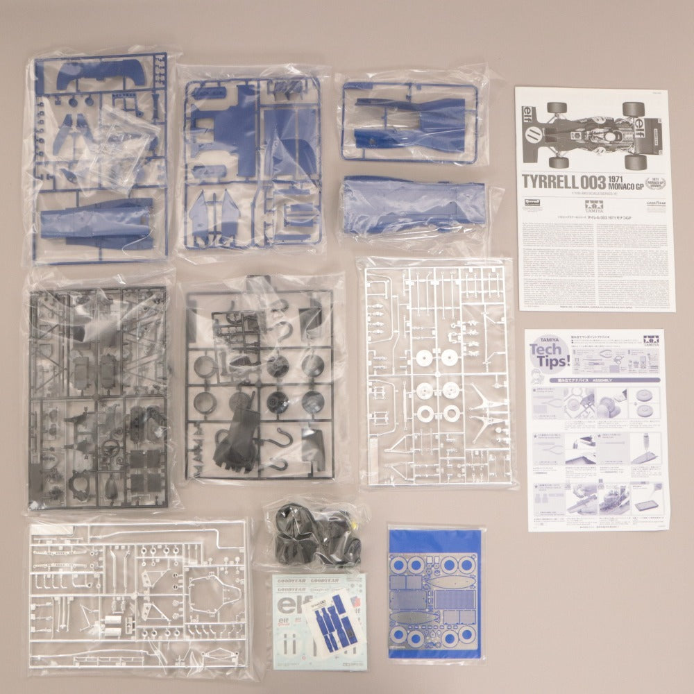 ■ TAMIYA Tamiya Plastic Model 1/12 Big Scale Series No. 54 Tyrrell 003 1971 Monaco GP Assembly Kit New Unopened Boxed