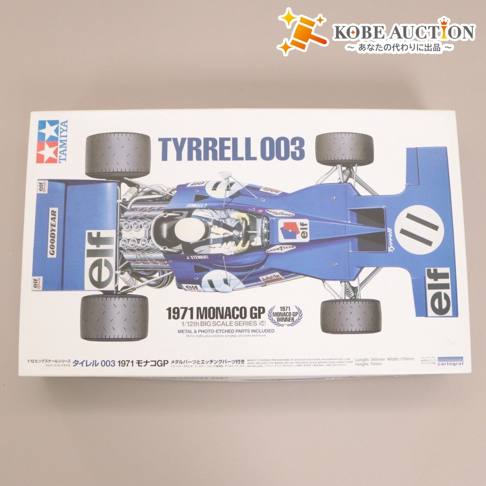 ■ TAMIYA Tamiya Plastic Model 1/12 Big Scale Series No. 54 Tyrrell 003 1971 Monaco GP Assembly Kit New Unopened Boxed