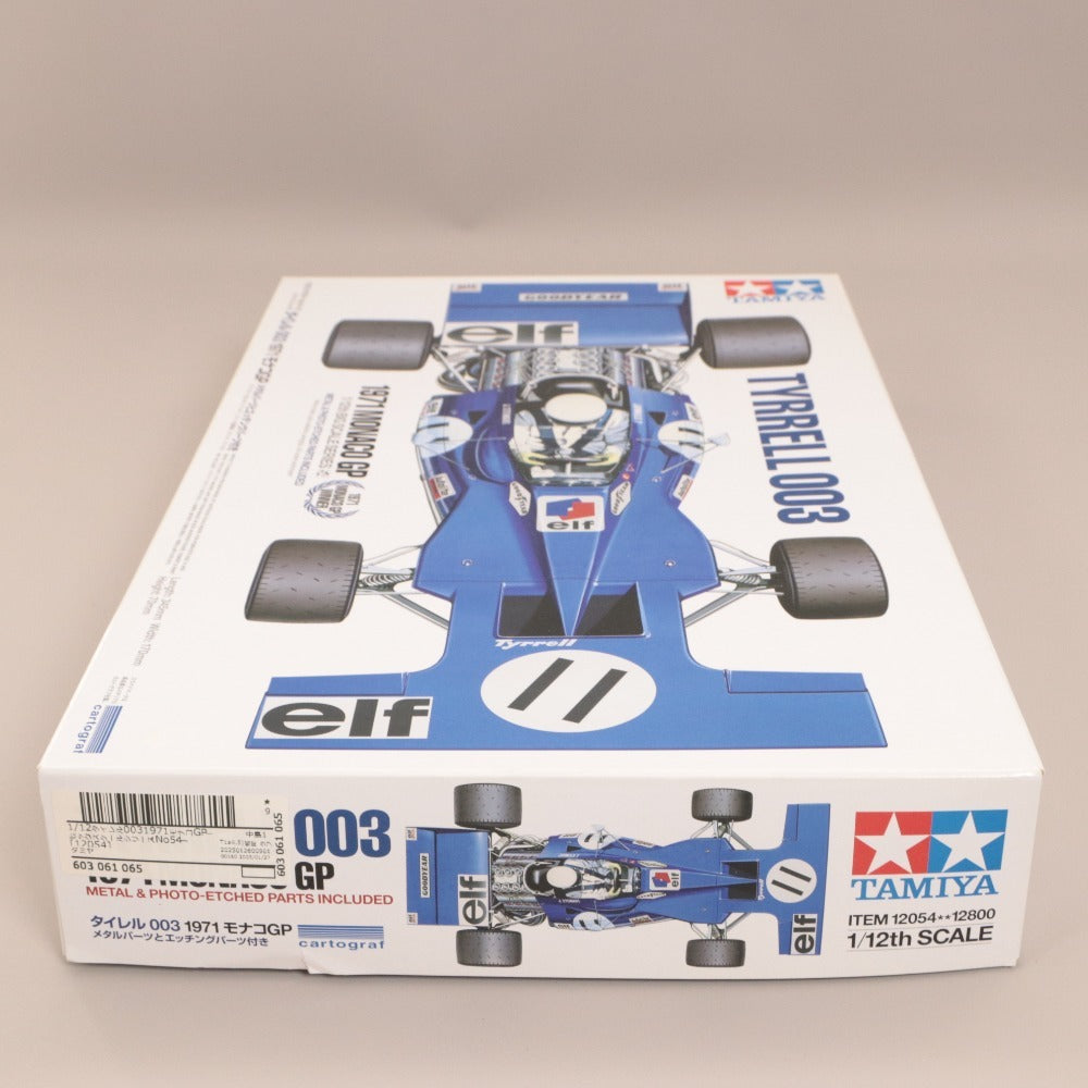 ■ TAMIYA Tamiya Plastic Model 1/12 Big Scale Series No. 54 Tyrrell 003 1971 Monaco GP Assembly Kit New Unopened Boxed