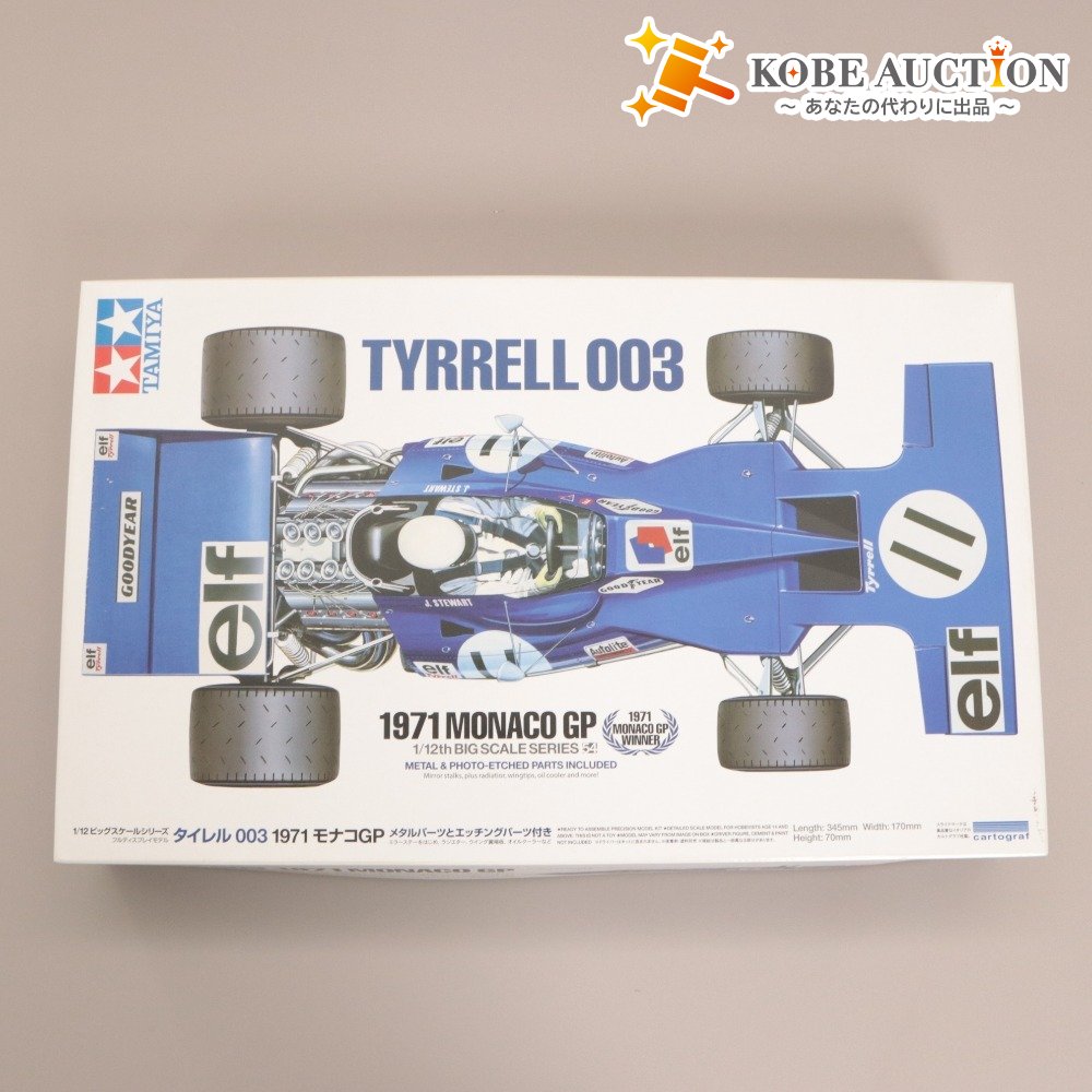■ TAMIYA Plastic Model 1/12 Big Scale Series No. 54 Tyrrell 003 1971 Monaco GP Assembly Kit New Unopened Boxed