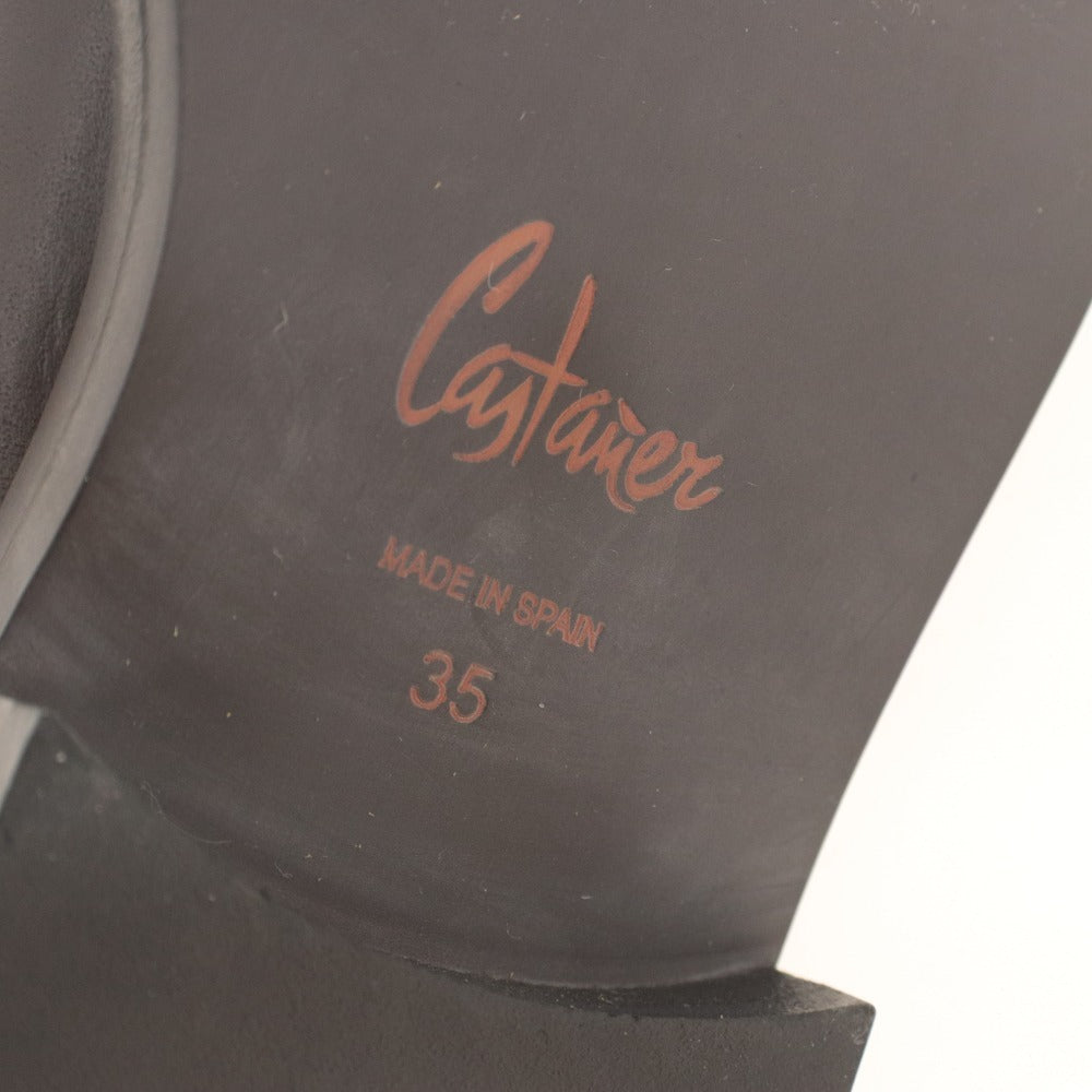 ■ Castaner カスタニエール サイドゴア ショートブーツ 本革靴 レザー GILES レディース 35 (22.5cm相当) ダークブラウン 箱付き 未使用