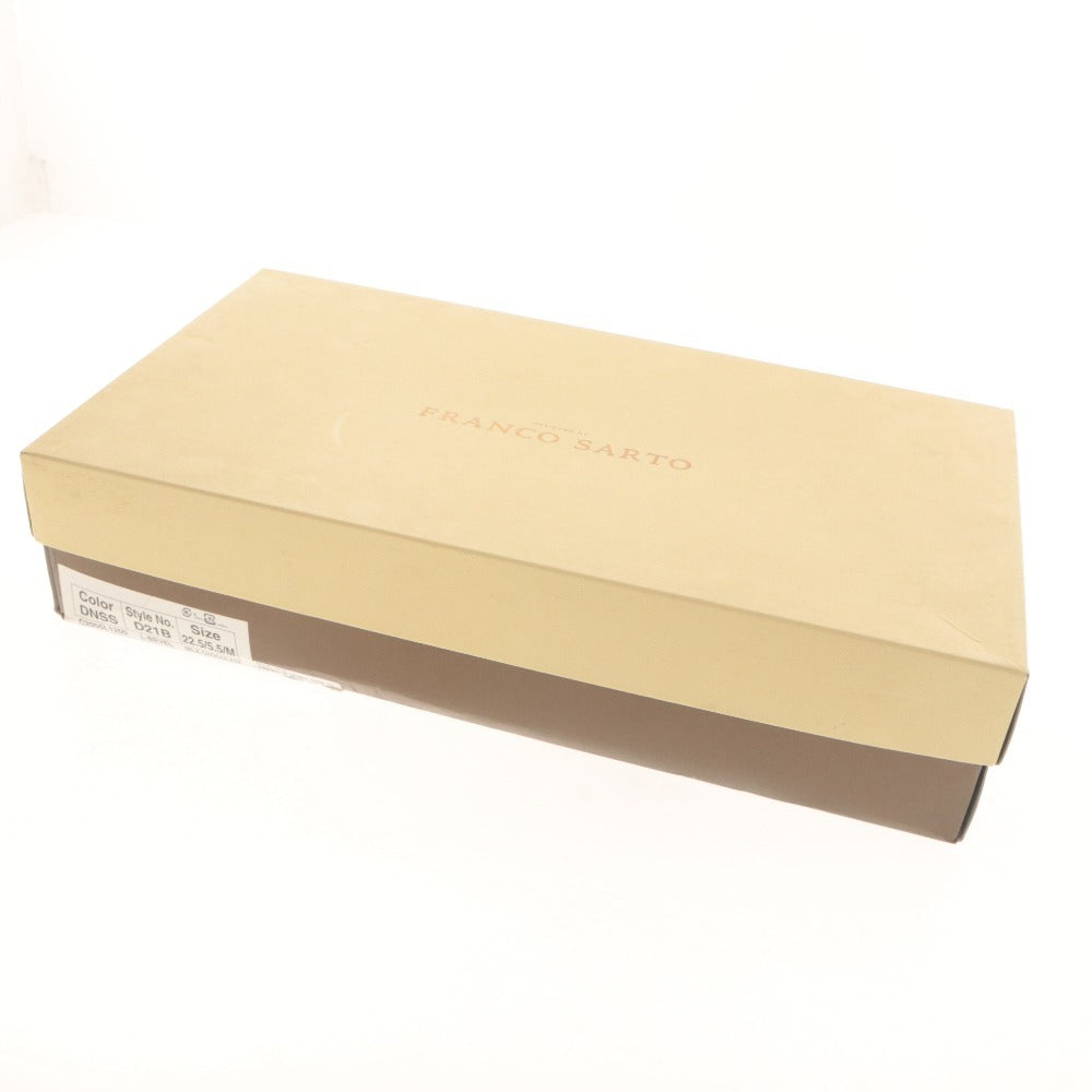 ■ Franco Sarto フランコサルト ロングブーツ 革靴 スエード調 インヒール タッセル付き レディース M/22.5cm ブラウン 箱付き 未使用