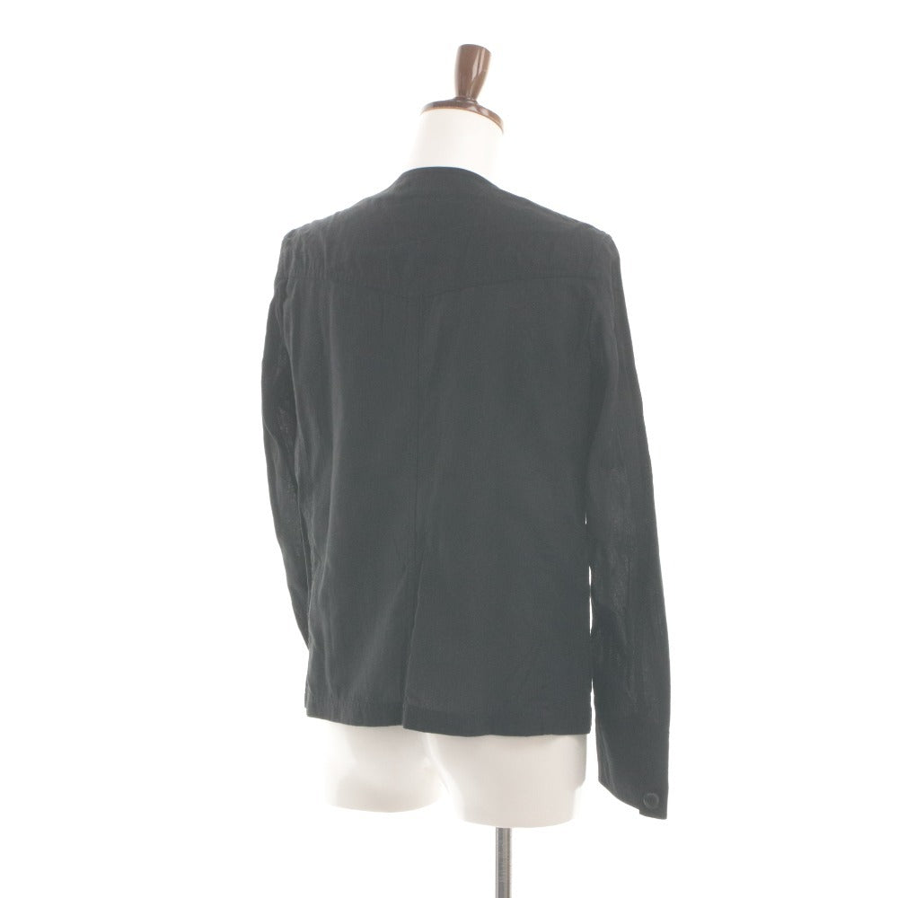 ■ URBAN RESEARCH ノーカラージャケット シャツ 長袖 アウター カバーオール風 ウール混 メンズ 40(M~L相当) タグ,付属品付き 未使用