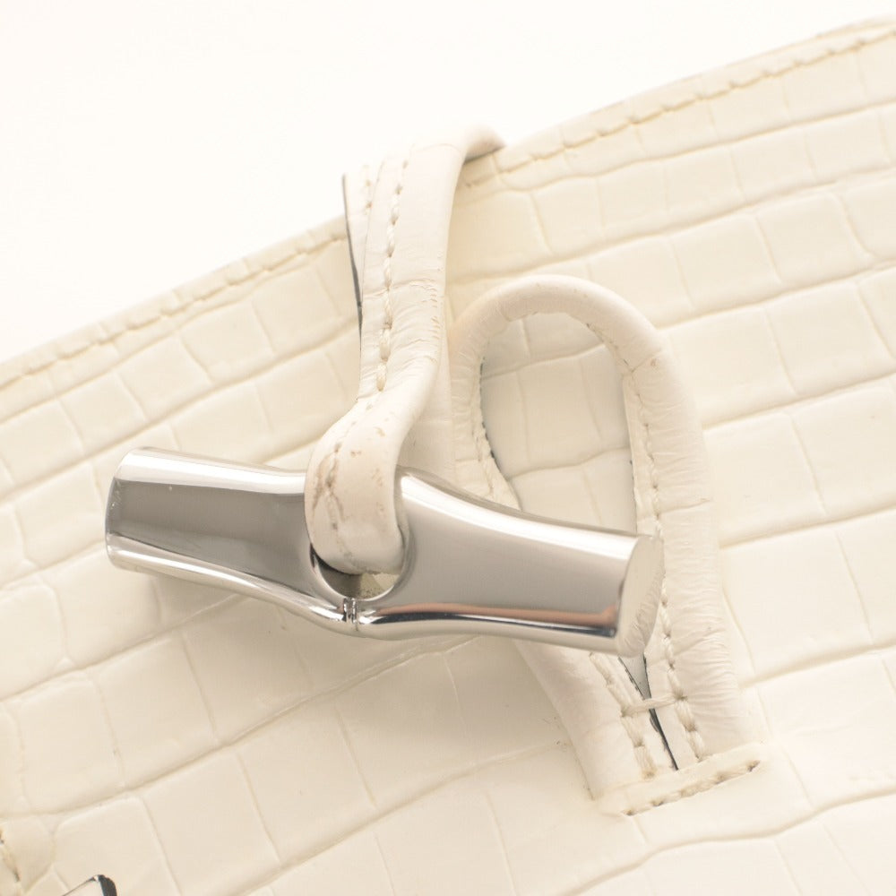 ■ LONGCHAMP ロンシャン スマホショルダーケース iPhone Android 小物入れ 肩掛け レディース メンズ ホワイト 白