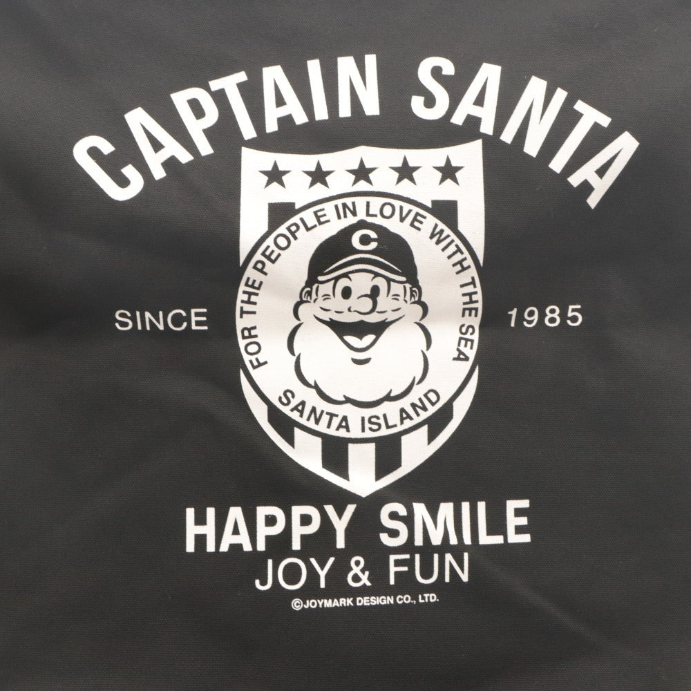 ■ CAPTAIN SANTA キャプテンサンタ オリジナル トートバッグ ハンド 鞄 ロゴ柄 総柄 メンズ レディース 黒 ブラック 未使用
